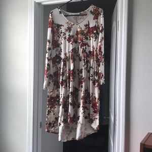 Floral Long Sleeve Dress